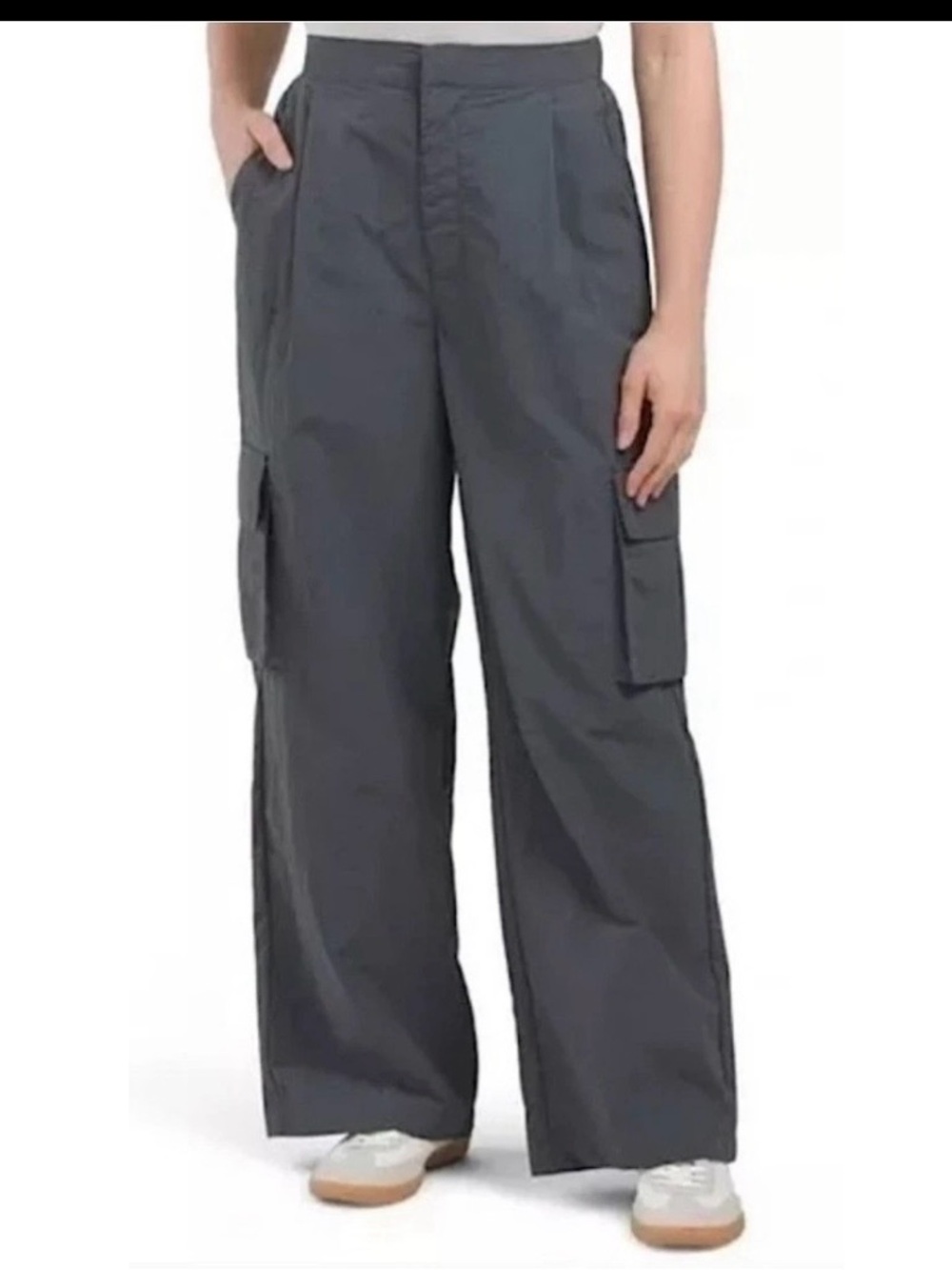 WILO The Label Anthropologie Parachute Fly Cargo Pants Gunmetal Gray 90‎ Size S